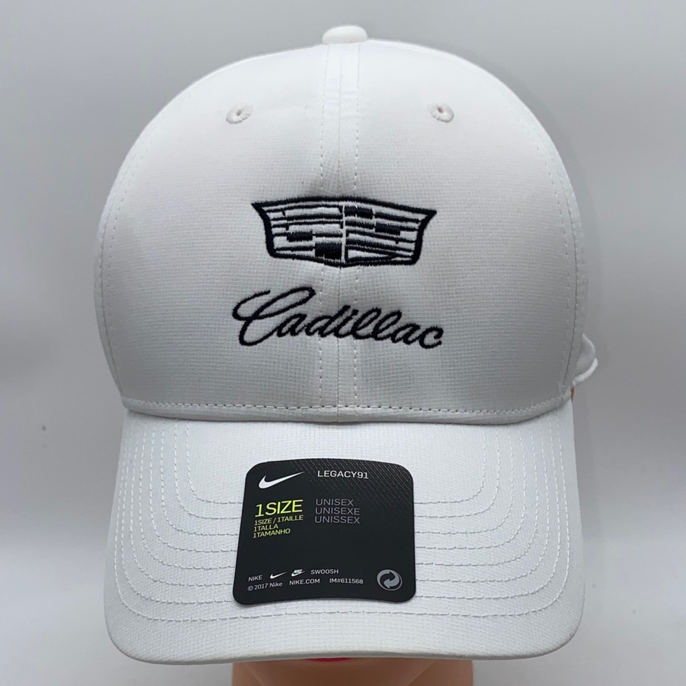 Cadillac Nike Legacy91 Dri-Fit White Baseball Cap Hat Unisex One Size